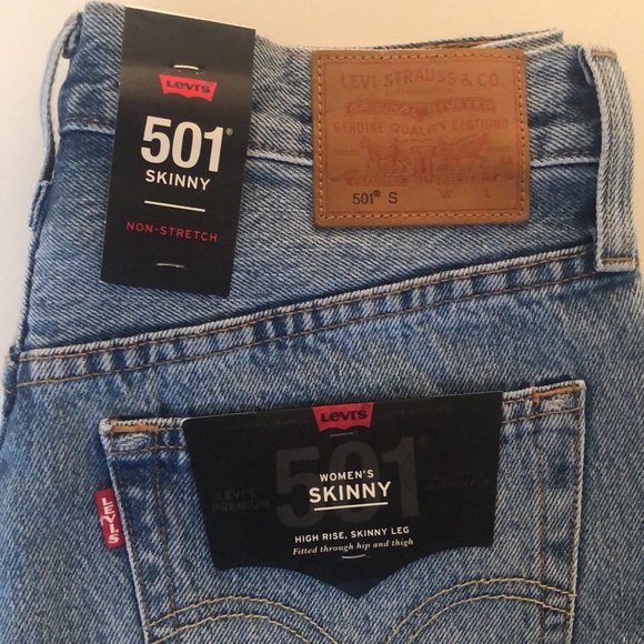 NWT! Levi’s 501 skinny jeans - no stretch. Perfect condition! - Picture 2 of 9